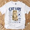 Funny Cat Lady Shirt - Retro Cat Breeds & Coats Gift - Sarcastic Cat Lady Clothing