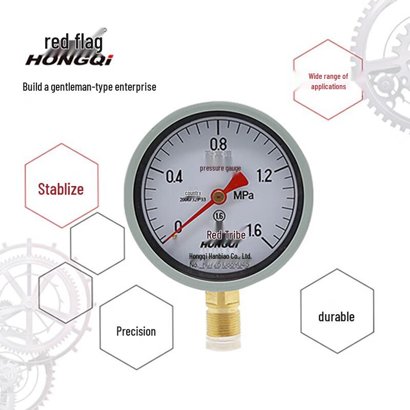 Hongqi YTH-100 Industrial Pressure Gauge (CN version)