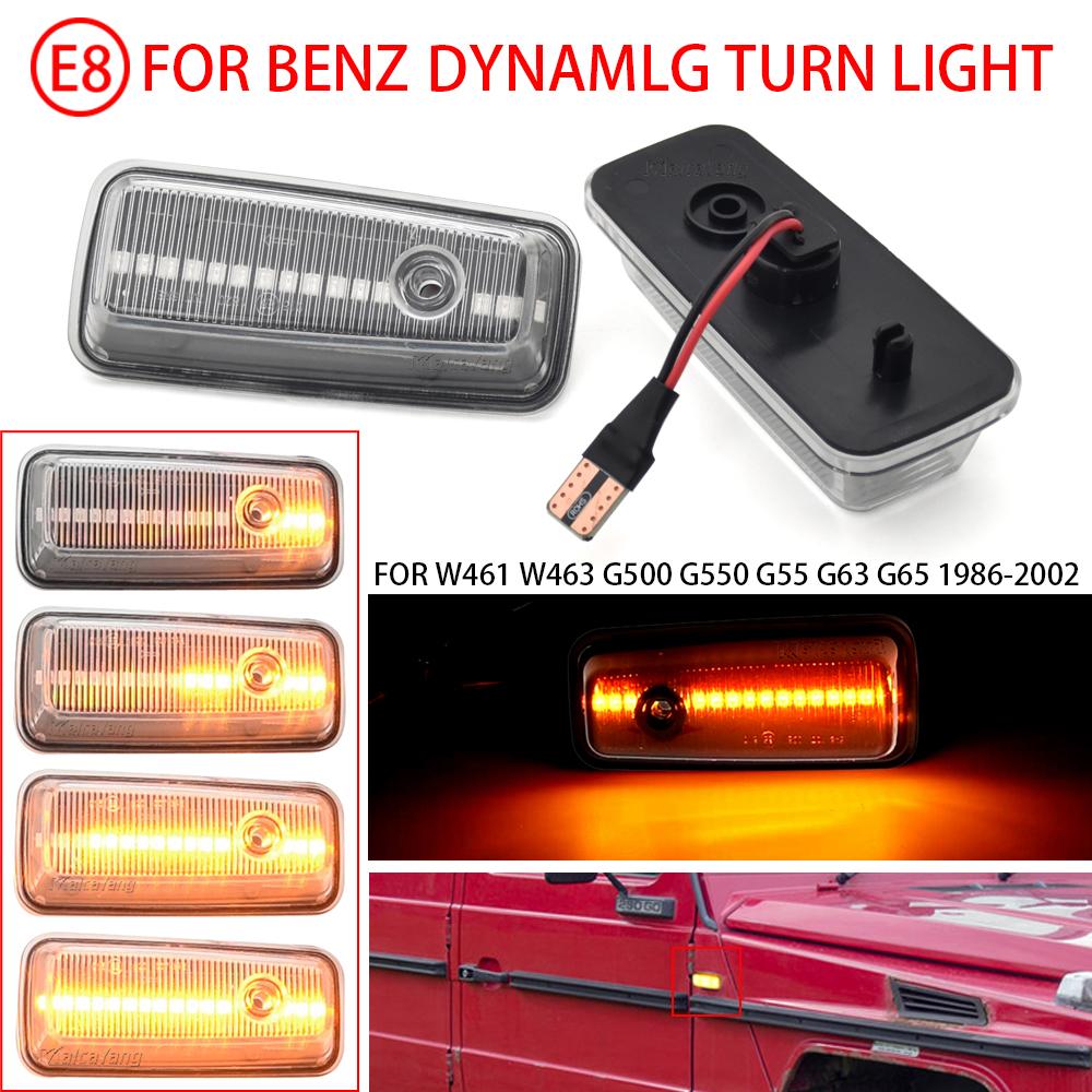 Sekwencyjny Migający LED Kierunkowskaz Boczny Kierunkowskaz dla Mercedes-Benz Klasa G W463 W461 G500 G550 G55 G63 G65 Ambe