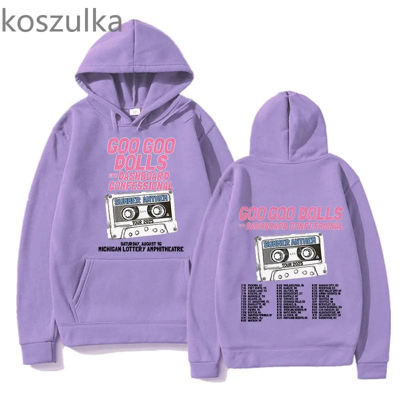 Goo Goo Dolls Band Printing Hoodies Unisex Graphic Sweatshirts Long Sleeve Men/Women Pocket Comfortable Hoody Harajuku Clothes