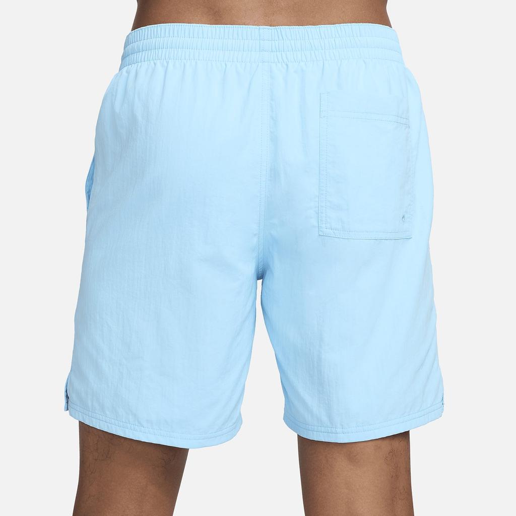 Nike Calções de Praia Masculinos Azul Aquário/Branco FZ6259-407