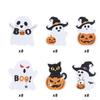 Spooky Cartoon Lollipop Cards Ghost Mixed Style Halloween Lollipop Decor Skull Witch Candy Paper Holders Children