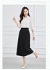 Half Length Skirt: Summer High Waist Slimming A-line Skirt Temperament Commuting Half Length Skirt for Women