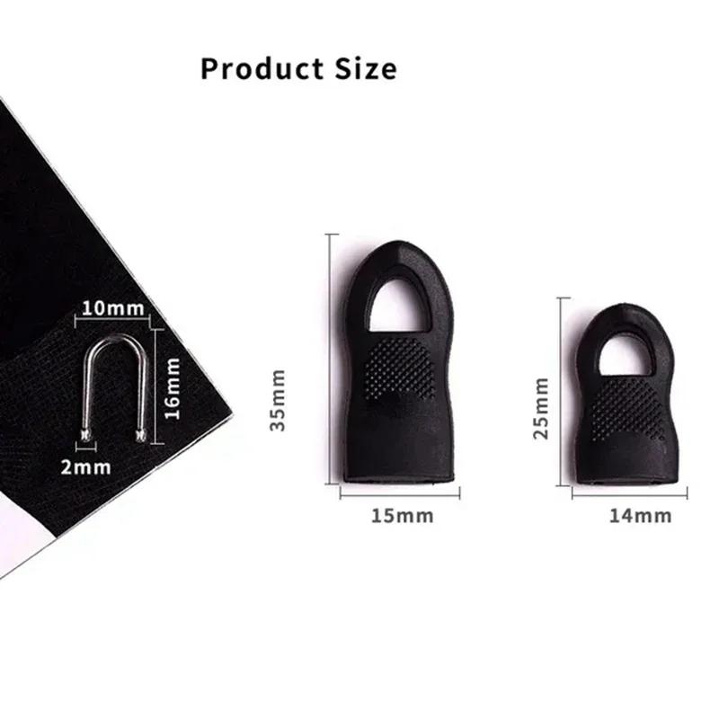 10/20pcs Replacement Zipper Head Tool-free Removable Zipper Puller for Luggage Schoolbag End Fit Rope Tag Clothing Zip Fixer