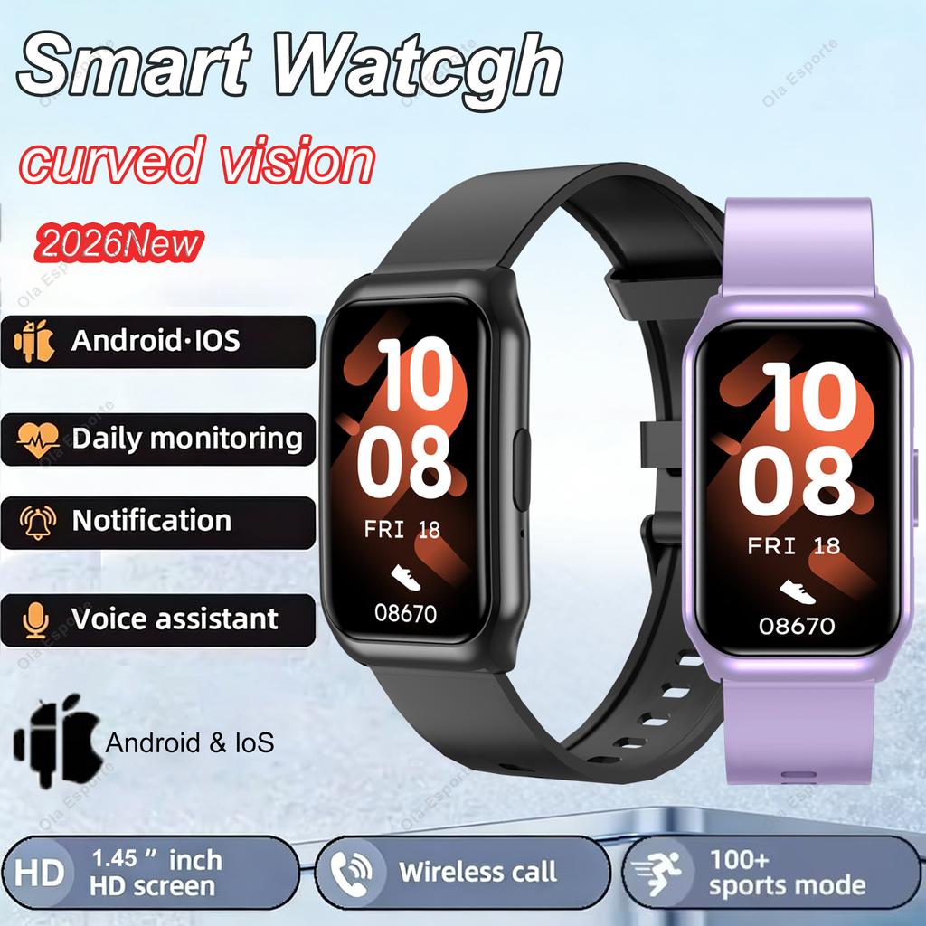 Men Women Smart Watch GPS Sports Fitness Tracking Waterproof Watch BT Call Voice Assistant SOS Heart Rate Monitoring Smartwatch