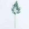 Single 3 Prong Pointed Eucalyptus Leaf Home Interior Decoration Flower Arrangement Simulation Plastic Wedding Money