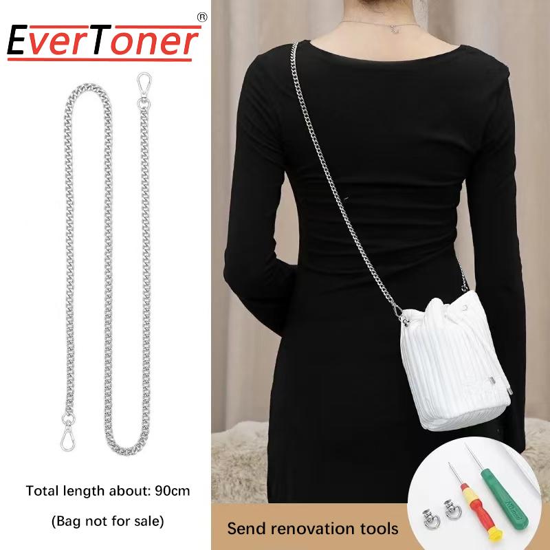 EverToner Pearl Bag Chain Crossbody Strap Lanyard Extender DIY Accessories Pearl Handbag Strap Replacement Accessories