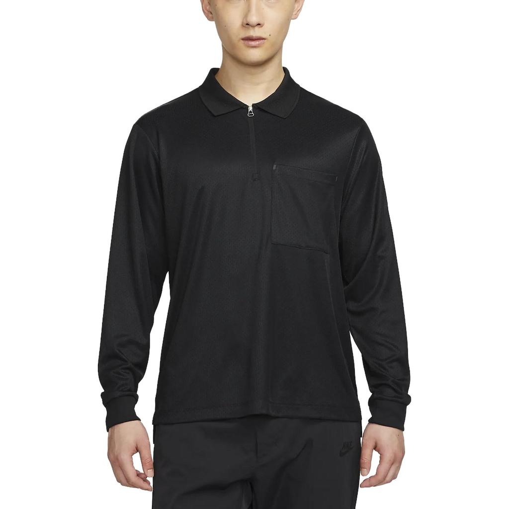 Nike Sweatshirts Homme Noir Col à revers Modéré Regular FB7382-010