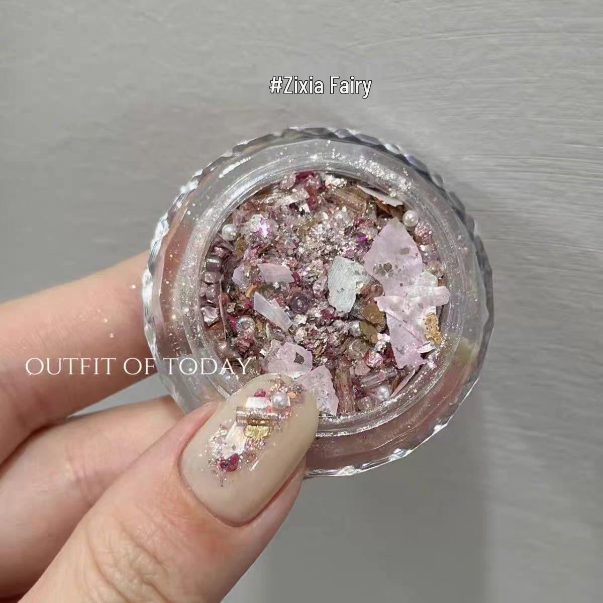 Opal Shell Ultra-Thin Aurora Sequins: Dreamy Galaxy Nail Art Decorations