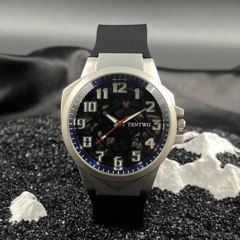 JYL Men's Watch Original Cool Hollow Sports Silicone Strap