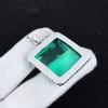 Aqua Apatite Gemstone Silver Pendant In 925 Sterling Silver - Handmade Square Design, Perfect for Gifts, and Everyday Wear Jewelry Women Gift