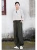 25 Autumn Cotton Linen Women's Literary Patchwork Casual Lantern Pants - Slimming, Versatile Long Trousers