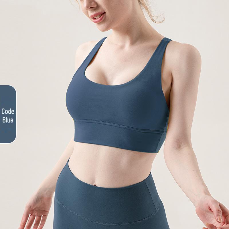 High-Intensity-Sport-BH für Damen mit überkreuztem Rücken – stoßfeste Yoga-Weste