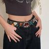 Rivet Design Women's Gothic Belt Rose Belt Buckle Punk Belt Waist Belt  Clothing Accessories