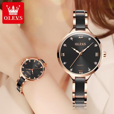 OLEVS Brand With Gift Box Student Quartz Simple Fashion Ladies Watch Business