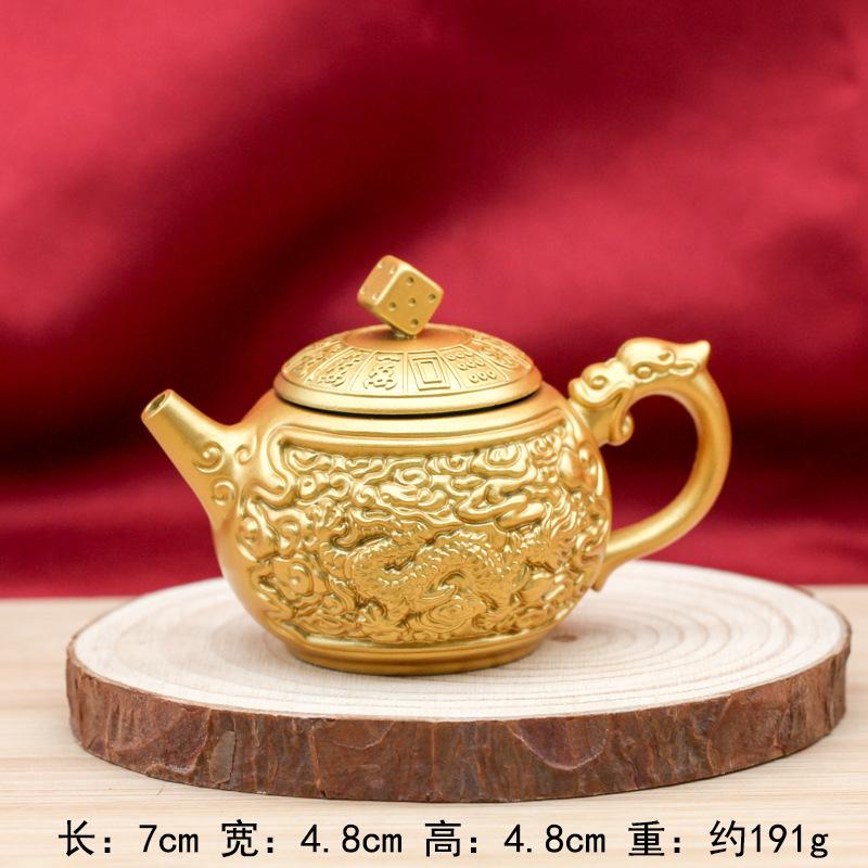 Popular brass rotating handle piece, six-sided rotating combination for attracting wealth and treasures, multi-sided rotating st