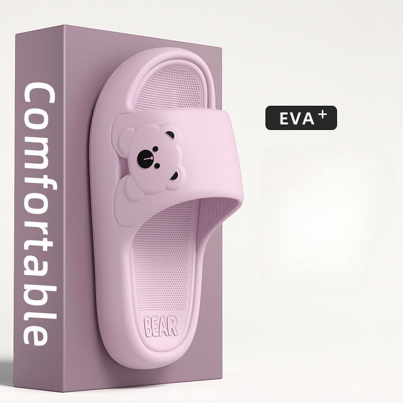 EVA Hausschuhe für Damen, Indoor Zuhause, Badezimmer, Rutschfest, Sommer Outdoor-Bekleidung, Sandalen mit dicker Sohle