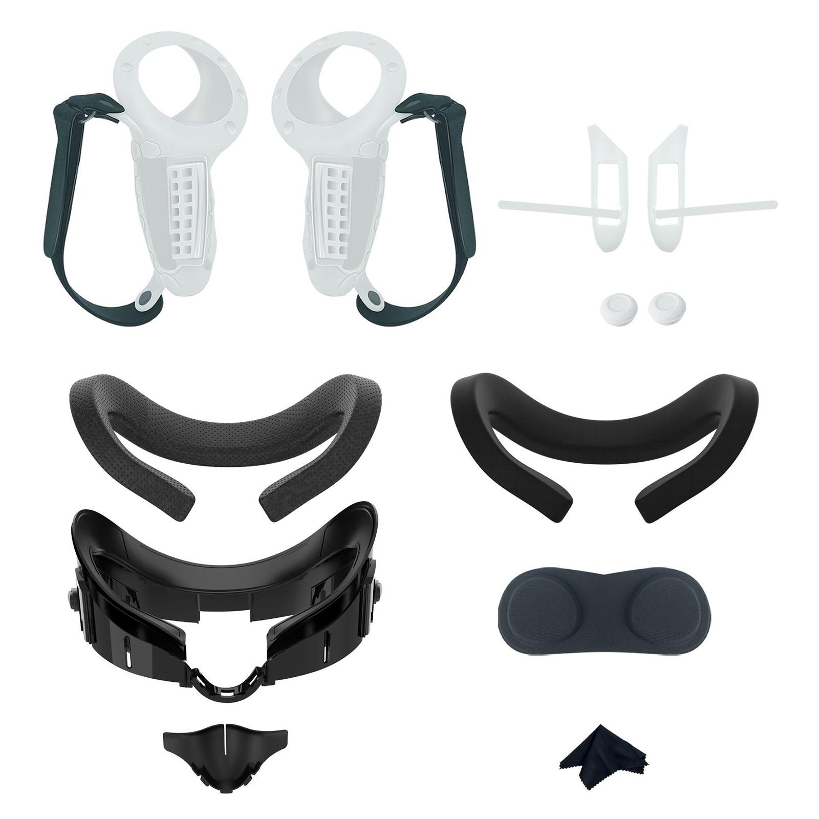 

Controller Grip Cover with Battery Opening Protector Face Cover for Meta Quest3 Silicone Cover Headset Controller Shell