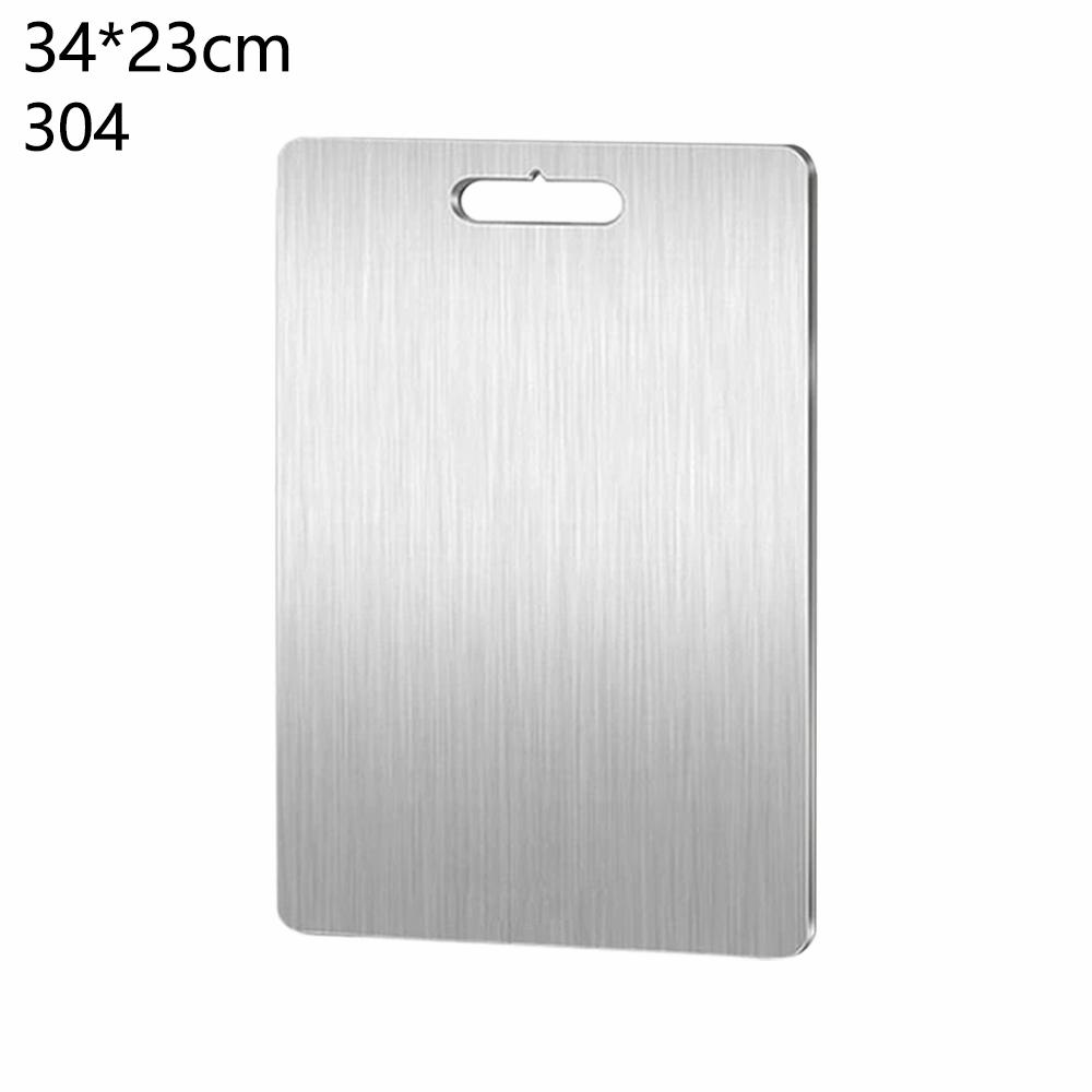 Double Thick Titanium Cutting Boards Stainless Steel For Home Kitchen Cooking Board Meat Fruits Vegetables Bread Outdoor Camping