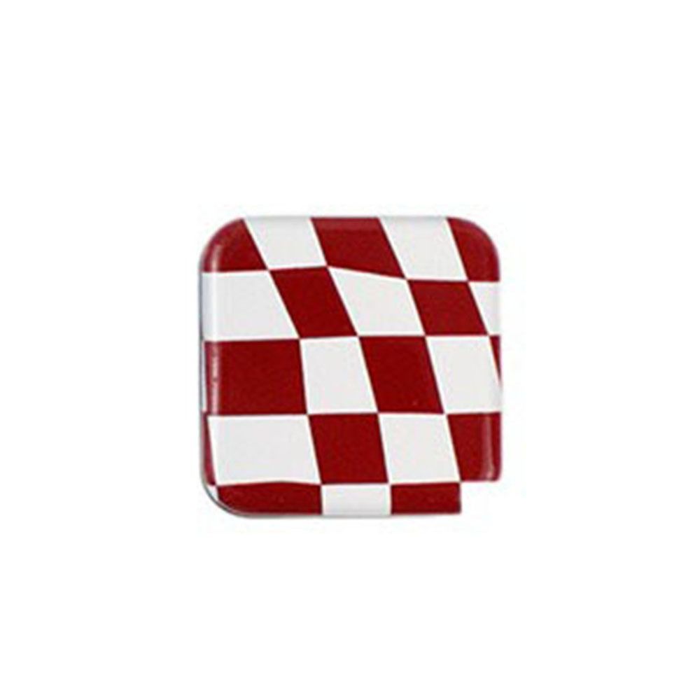 Finger Grip Women Girls Personalized Plaid Mirror Cosmetic Mirror Phone Stand Holder Makeup Mirror