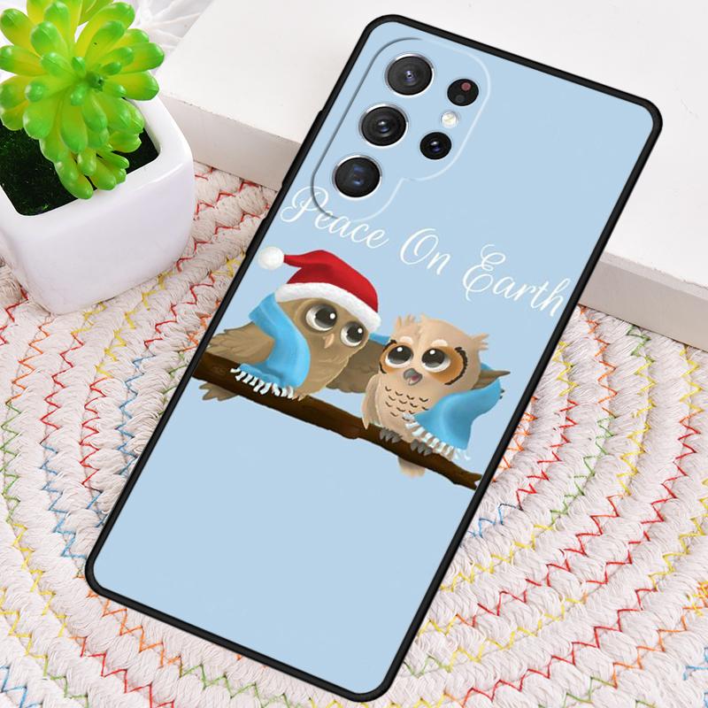 Christmas Owl Phone Case for Samsung Galaxy Note 10 Pro S26 Ultra S23 S24 FE S25 S21 S22 PLUS Shockproof Cove