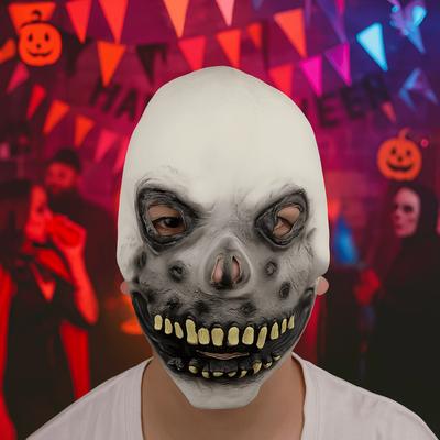 Lightweight Realistic Halloween Skull Mask Spooky Creativity Full Face Mask Latex Masquerade Scary Skull Headgear Male Female