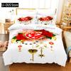 Set Biancheria da Letto Rosa Moda Romantico Tessile per la Casa Singolo Matrimoniale Misura Per Coppia Donna Ragazze Arredamento Camera da Letto Fiori Copripiumino