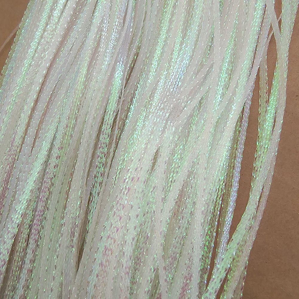 Synthetischer Fischschuppen-Glanzstreifen Leuchtblitz Fliegenbindematerialien Eisflügelgarnele