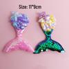 Sequin Mermaid Tail Hair Accessories Kit: DIY Parts & Clothing Decorations
