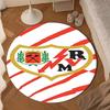 1PC Rayo Majestic Emblem Round Rug for Livingroom,Bedroom, Palyroom, Chair Rug, Area rug, Circle Carpet, Large Size Fan Christmas gift