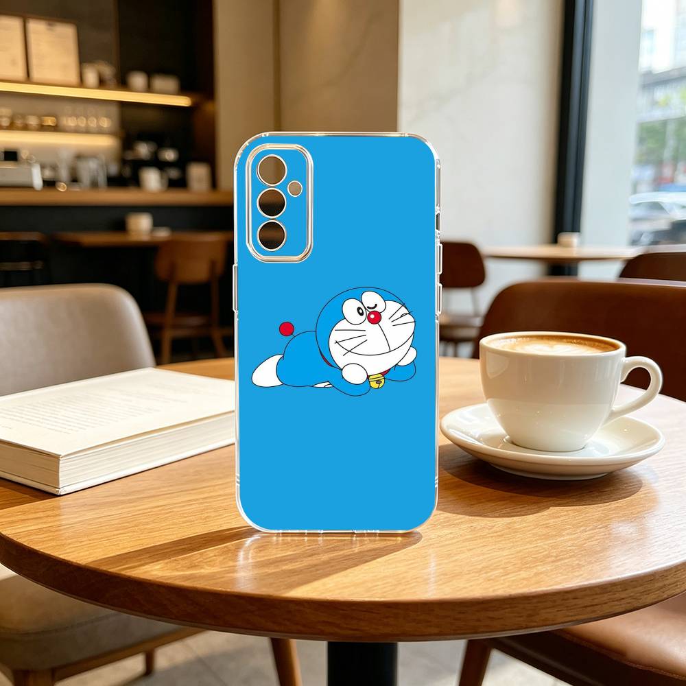 Cute Cartoon M-Doraemon Shockproof  Phone Case Transparent Silicone Soft For SamsungA10,12,20,21S,30,31,40,50,51,52,70,71 Samsung a70