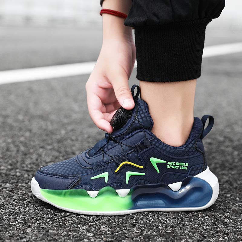 Girls' Cotton Winter Sports Shoes with Velvet Lining | 2025 Style | Medium & Large Sizes | Rotary Buckle | Warm Running Dad Sneakers