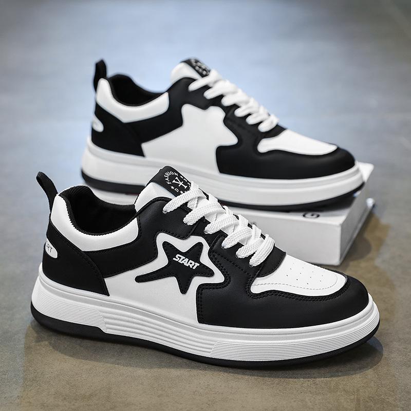 Guochao board shoes men's spring new soft-soled versatile high-end trendy shoes young and young sports casual light shoes