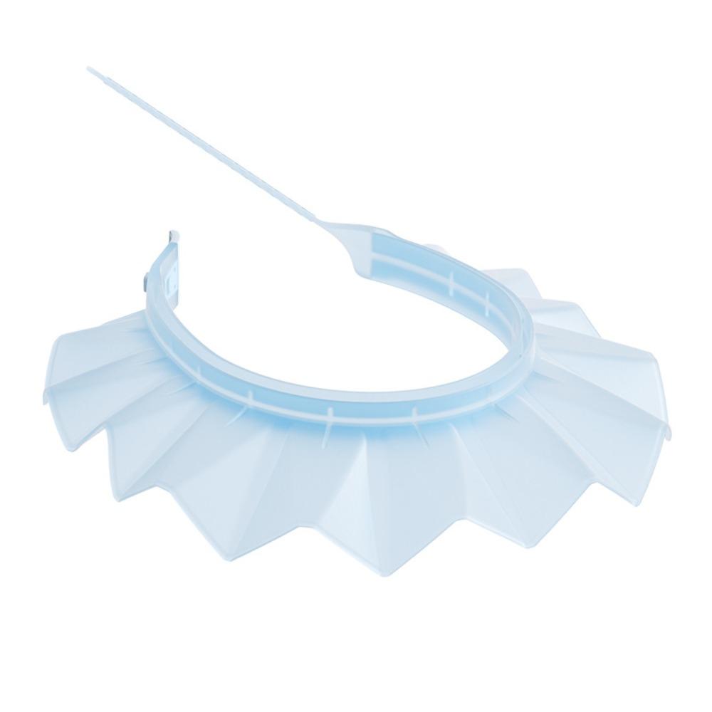 Silicone Material Silicone Shower Hat Soft Material Shampoo Head Cover Baby Bathing синий