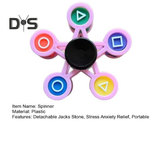 Catching Stone Fidget Spinner Leke DIY Spinnende Leke med Avtakbare Jacks Stone Barn Tenåringer Voksne Stress Angst Lindring Sensorisk Fingertupp Gyroskop