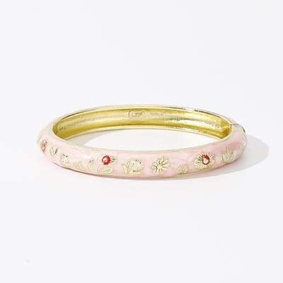 Enamel Vintage Cloisonne Bangle Traditional Chinese Chinese Flower Bangle Ethnic Classic Women's Hand Bracelet Jewelry Gifts