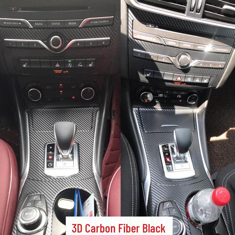 Infiniti QX30 Interior Carbon Fiber Center Console Handle Stickers