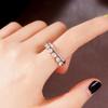 Huitan Luxury Water Drop CZ Women Rings for Wedding Sparkling  Color Engagement Party Brilliant Accessories Trendy Jewelry