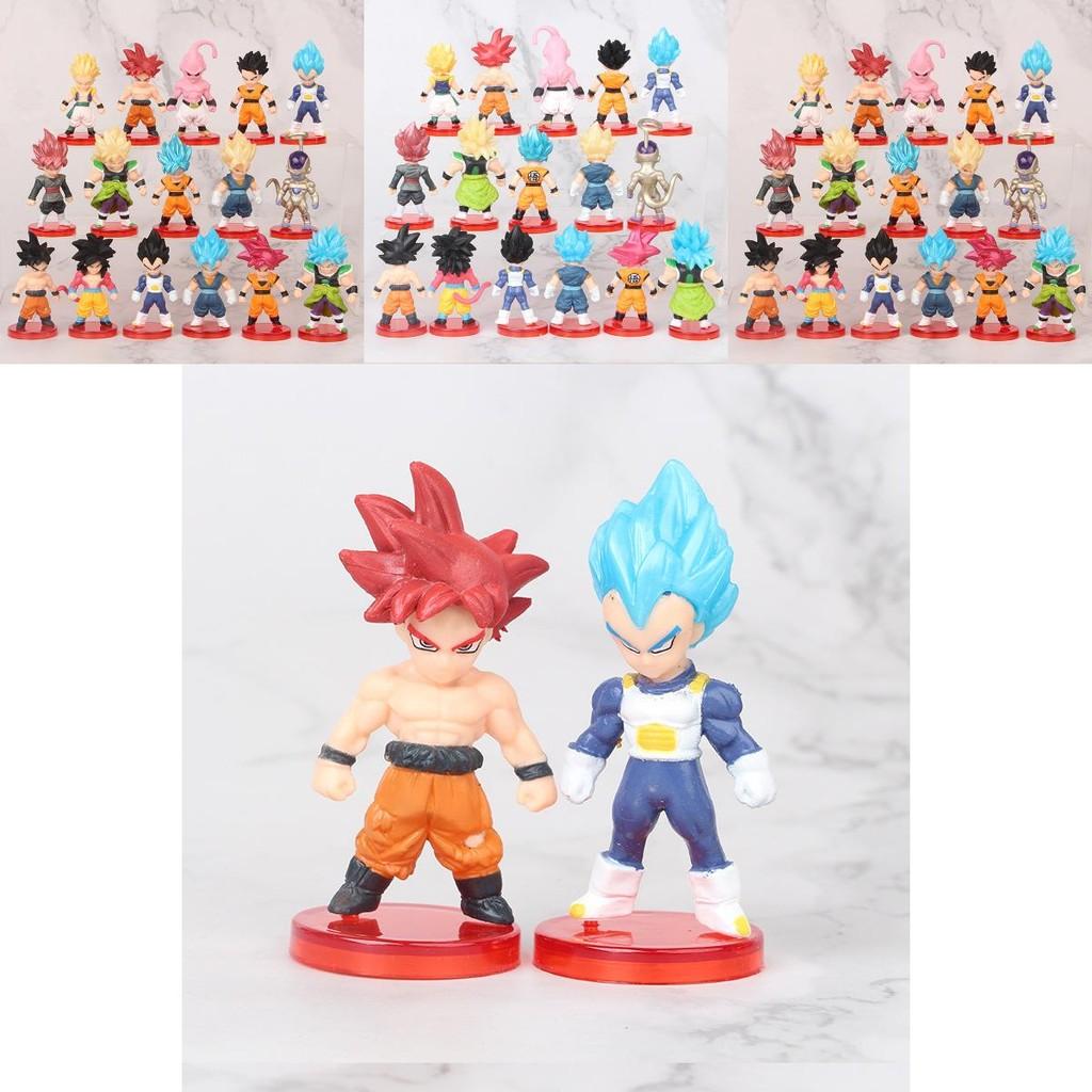 7cm Charming Dragon Ball Model Figures Super Blue Broly And Black Goku Pvc Collectible
