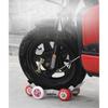 Universal Flat Tire Booster Dolly, Emergency Move Tool for Motorcycle Electric Bike Tricycle, Wheel Mover Trolley