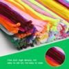 100pcs Colorful Chenille Stems Pipe Cleaners Plush Tinsel Stem Wired Twist Educational Toys Handmade Sticks Hair Strip DIY Craft