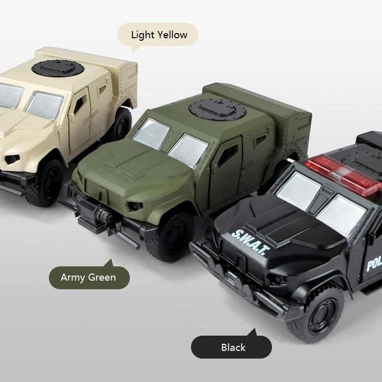 Simulation American Jltv Armored Vehicle Diecast Toy Vehicles Pull Back Doors Open Rmz City 136 Alloy Military Model Car