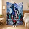 Devil May Cry Spiel Überwurf 240g Flanelldecke, geeignet für Sofas, Betten, Büros, exquisites Geschenk