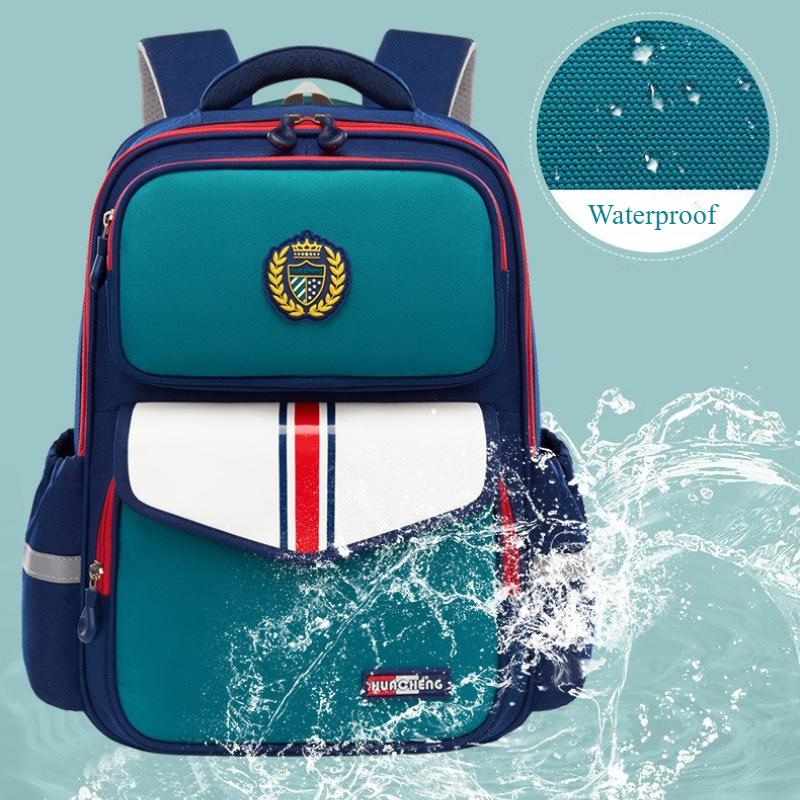 Trendy England School Bags for Primary School Students Grade 1-3-6 Scientific Spinal Protection Oxford Waterproof Backpack Unisex Multi-layer Book Bag