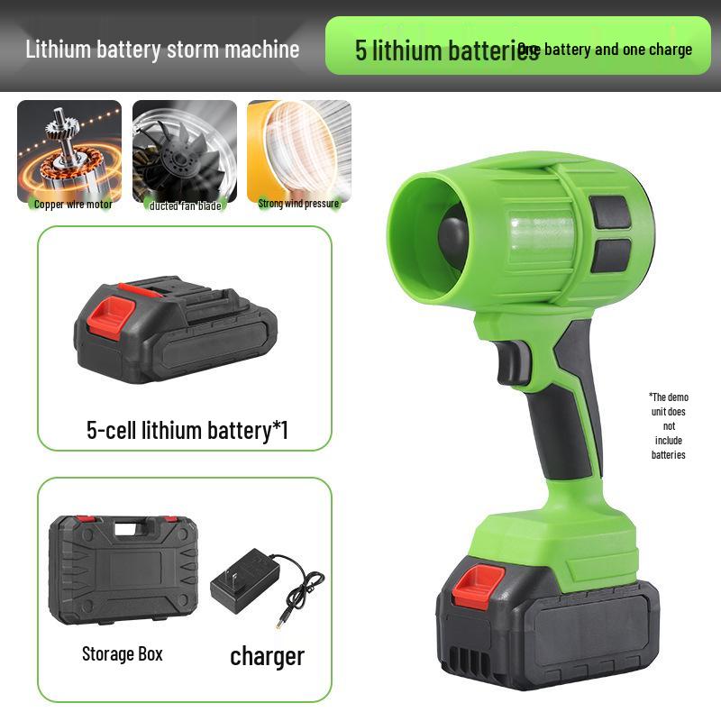 High-Power Portable Lithium Hair & Dust Blower Fan