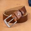 Belt Retro First Layer Cowhide Genuine Leather Versatile Tree Paste Leather Pin Buckle Belt Middle-Aged And Young Men'S Belt