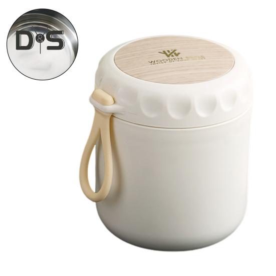 Vacuum Insulated Stainless Steel Food Jar Large Capacity Leakproof Portable Insulated Hot Soup Food Container Tableware