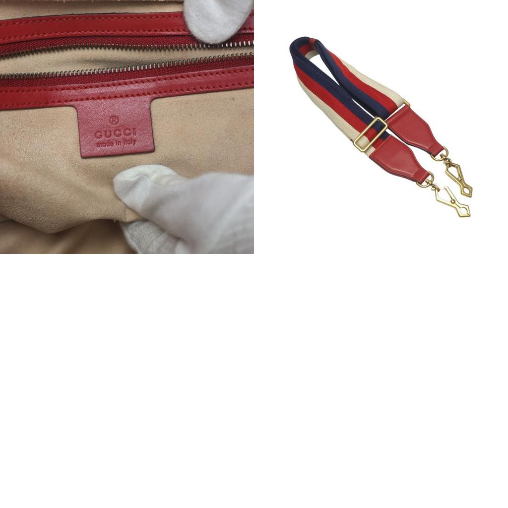 GUCCI GG Marmont cross body sling bag Cowhide Red Women 498100 Used