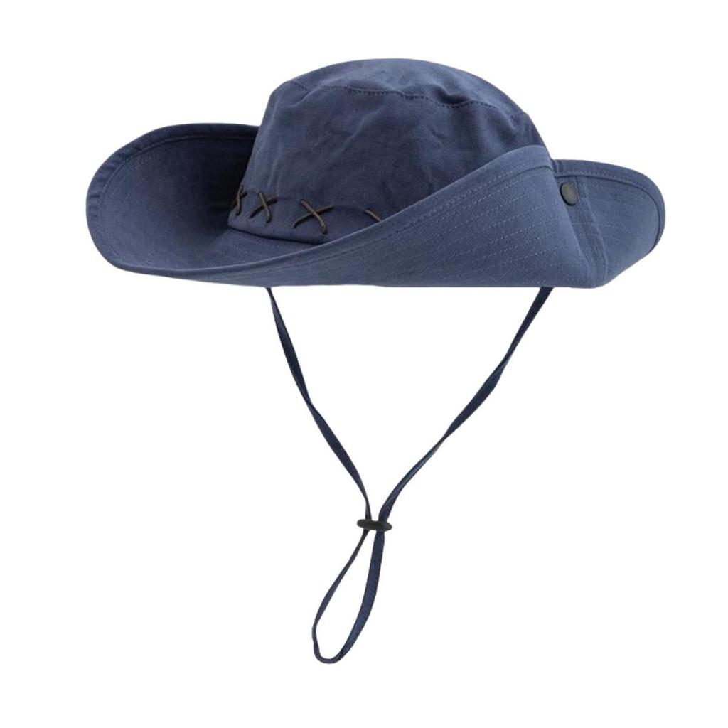 Women's Retro Bucket Hat 10cm Wide Brim Cowboy Fisherman Cap Sunscreen Summer Outdoor Fishing Hiking Windproof Bob