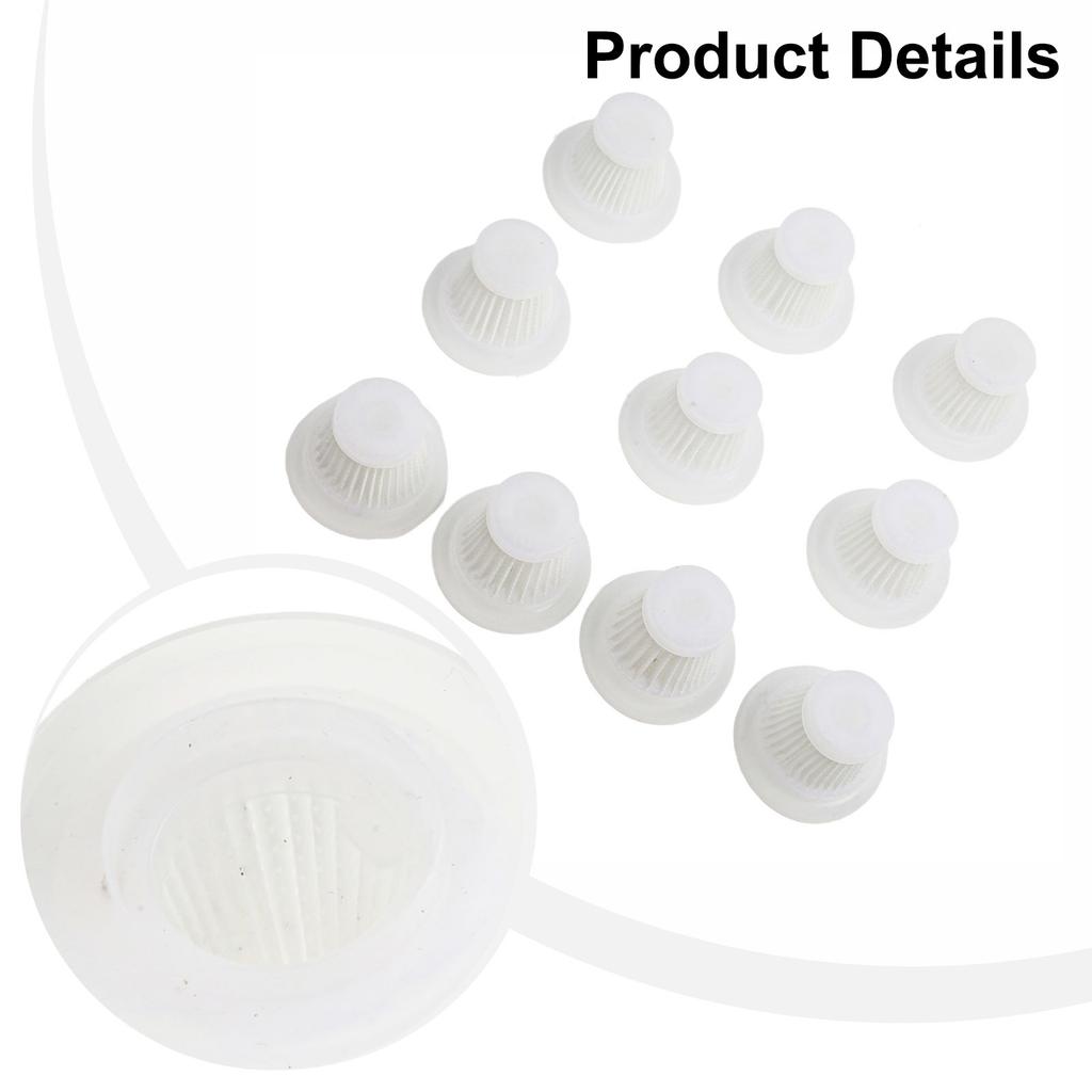 10Pcs For V01 Filters Car Vacuum Cleaner Filter Portabe Cordless Microfilter Accessories For Home Appliance Parts 51*38mm